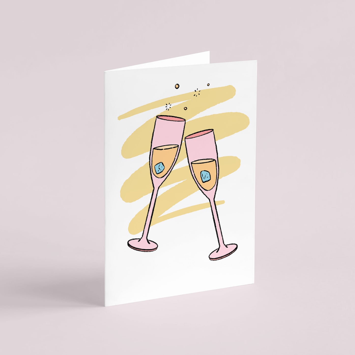 Champagne Cocktail A6 Greeting Card